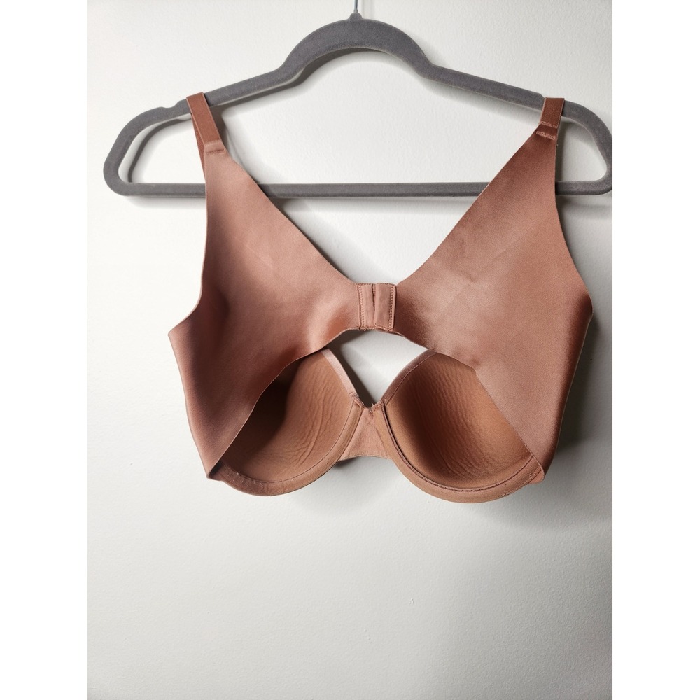Soma Vanishing Back Full Coverage Bra 36D Copper Satin Smooth Comfort Everyday - Picture 4 of 5